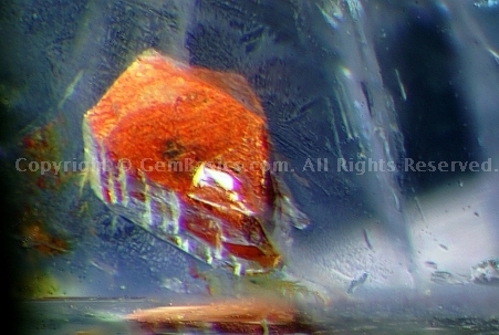 Inclusions in Burma ruby